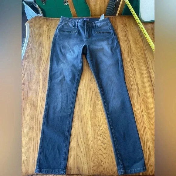 CLEARANCE Not Your Daughters Jeans 8 Gray Alina Legging EUC! Jegging Skinny 0097 - Picture 1 of 8